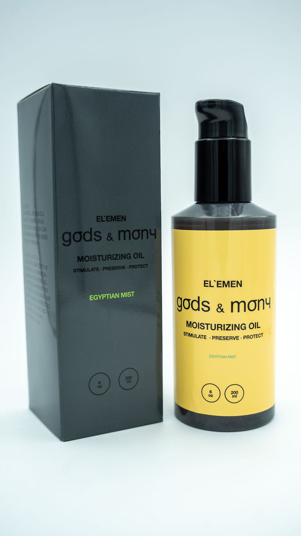 Luxury men's moisturizing oil EL'EMEN by Gods and Mony