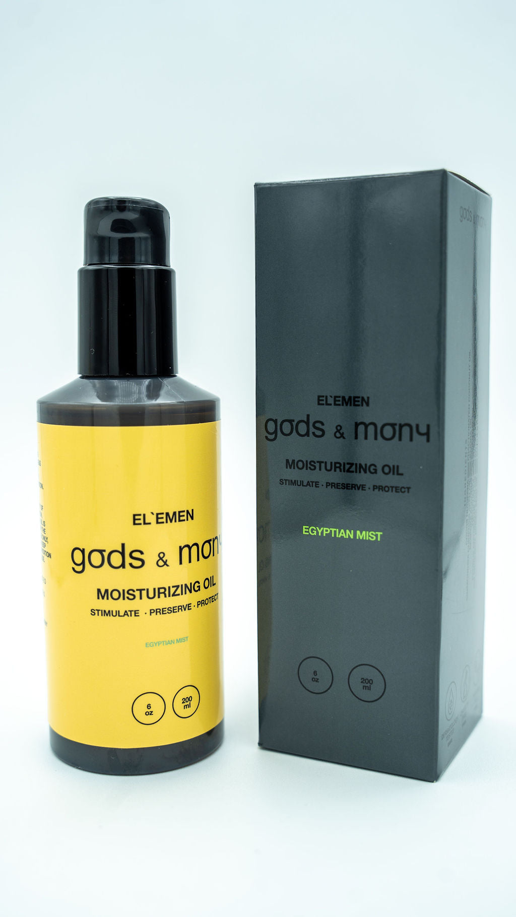 EL'EMEN men's skin oil organic formula by Gods and Mony