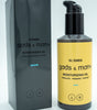 EL'EMEN men's face oil bottle detail — clean organic
