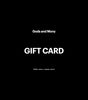 Gods and Mony gift card — men's luxury grooming gift card
