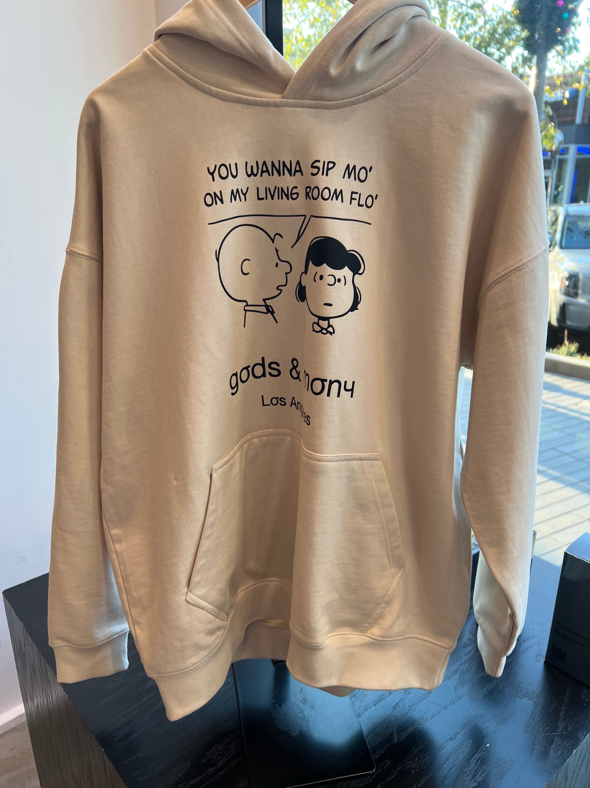 Sip Mo Collector's Edition men's luxury hoodie beige — Gods and Mony