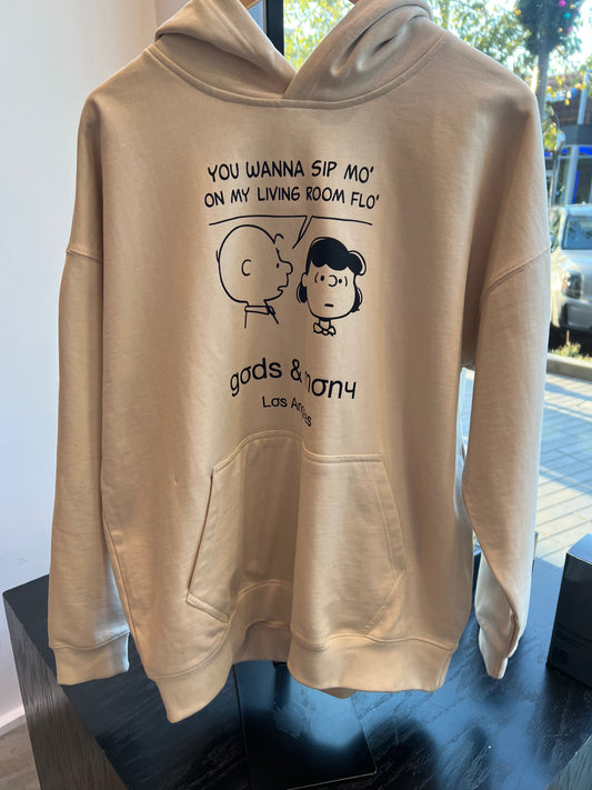 Sip Mo Collector's Edition men's luxury hoodie beige — Gods and Mony