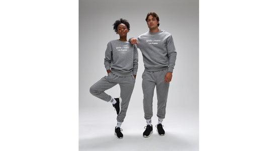 The Atelier men's grey crewneck luxury — Gods and Mony LA